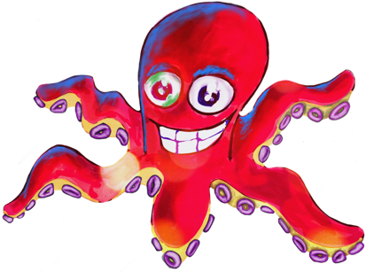 oktopus (red)